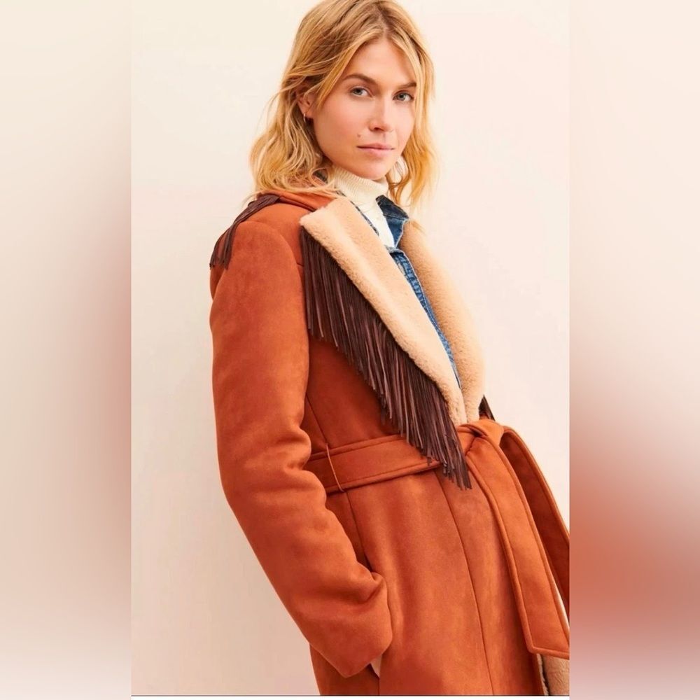 Hutch Daisy Fringe Coat XS